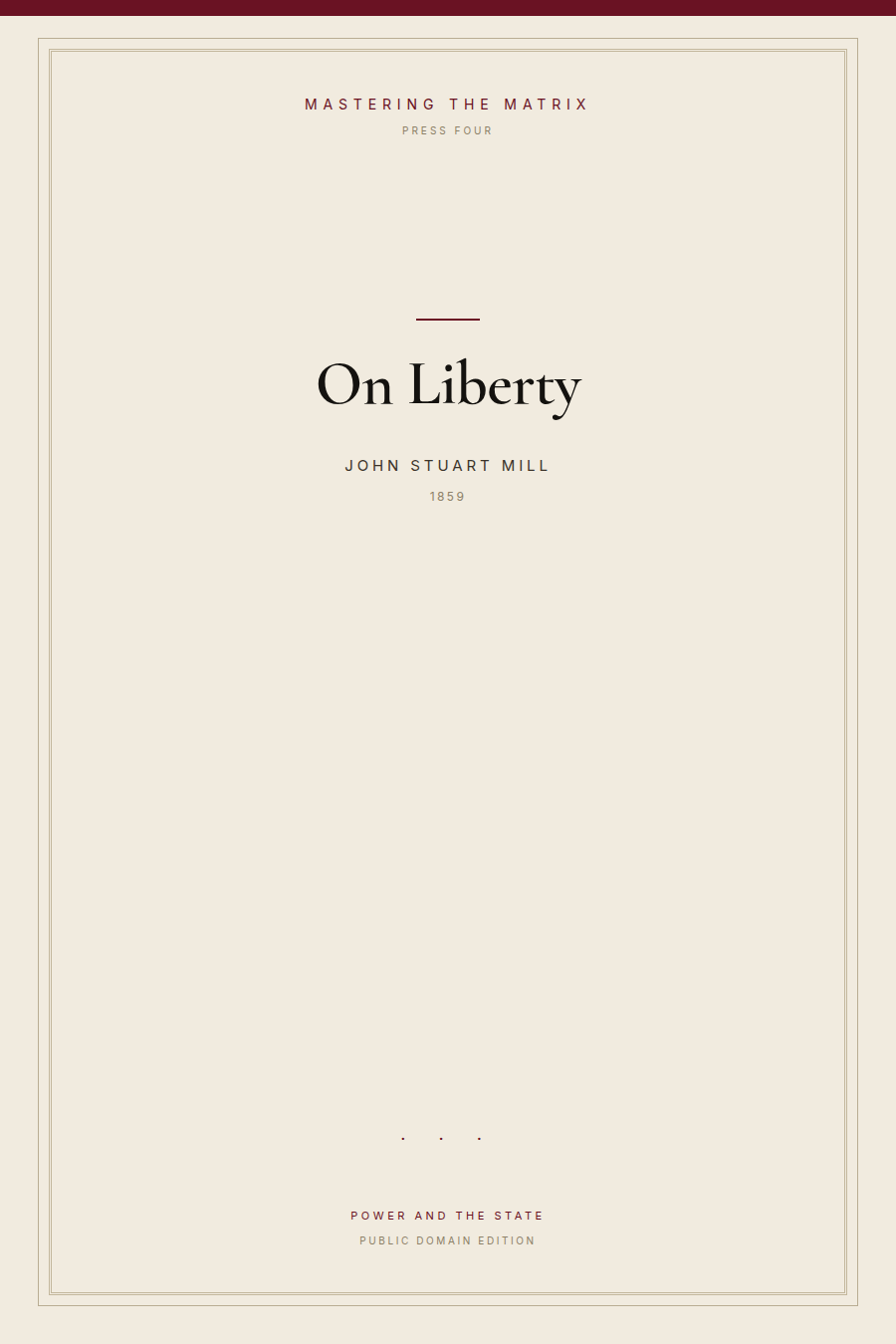 Cover of On Liberty