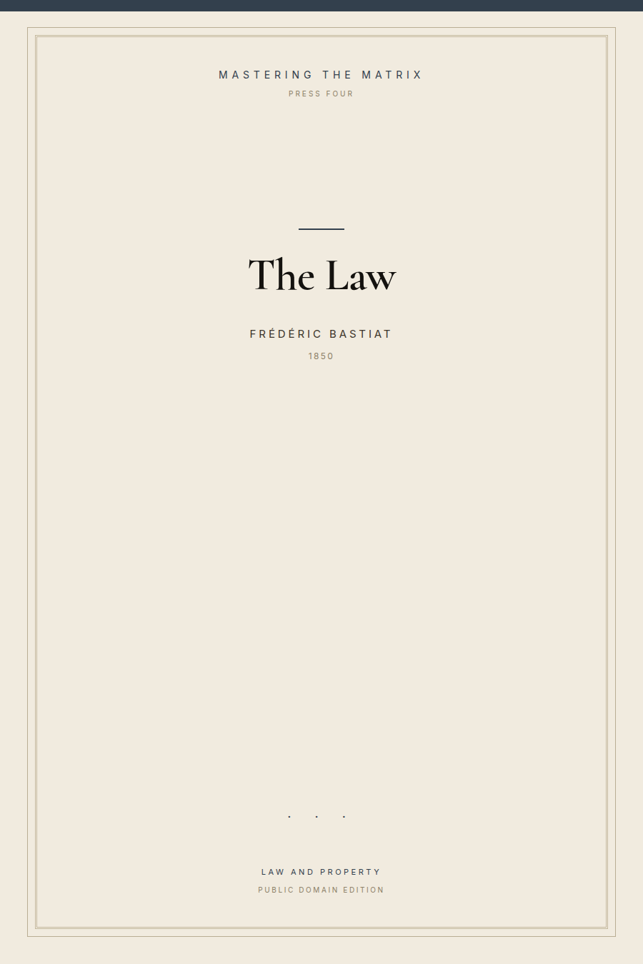 Cover of The Law