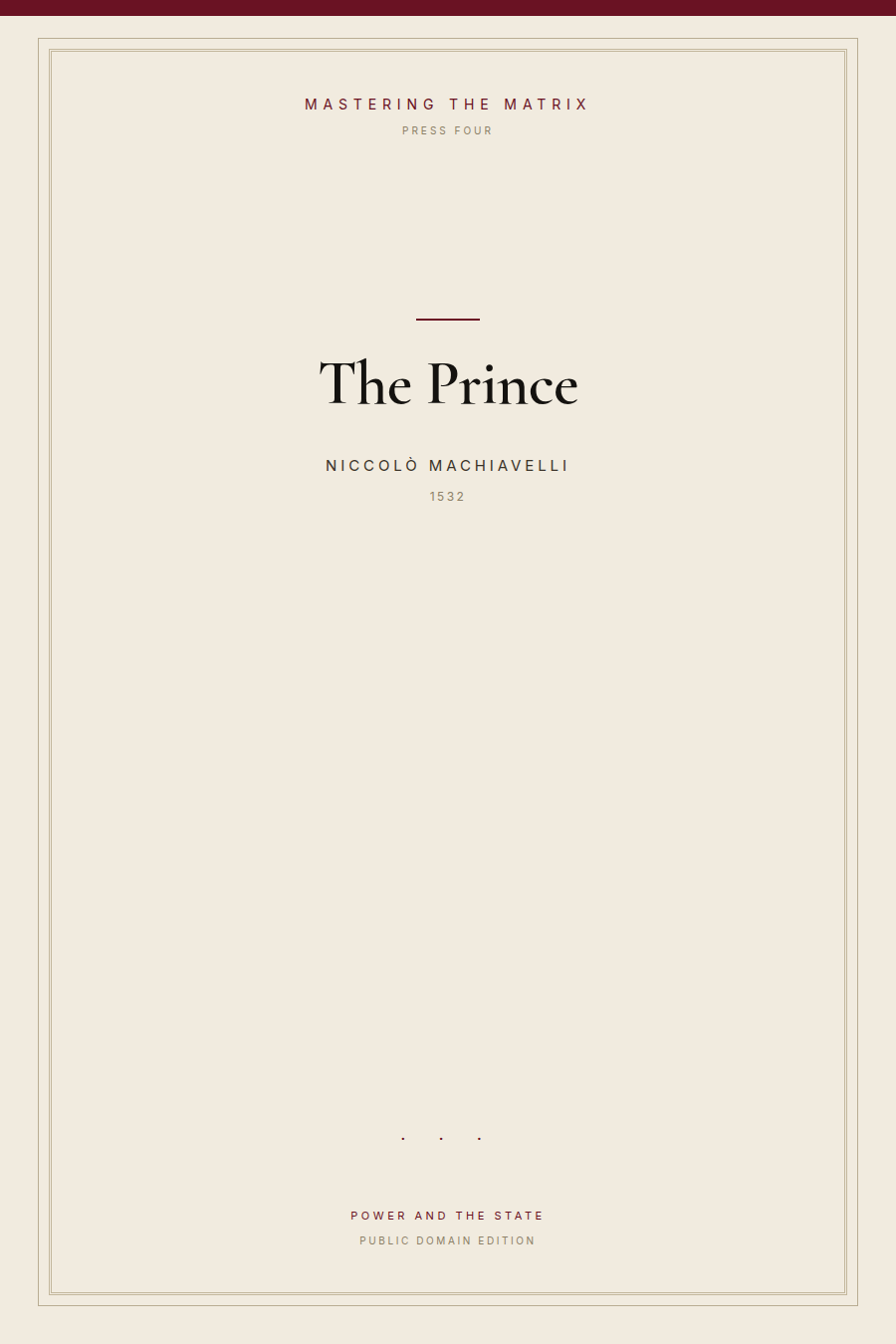 Cover of The Prince