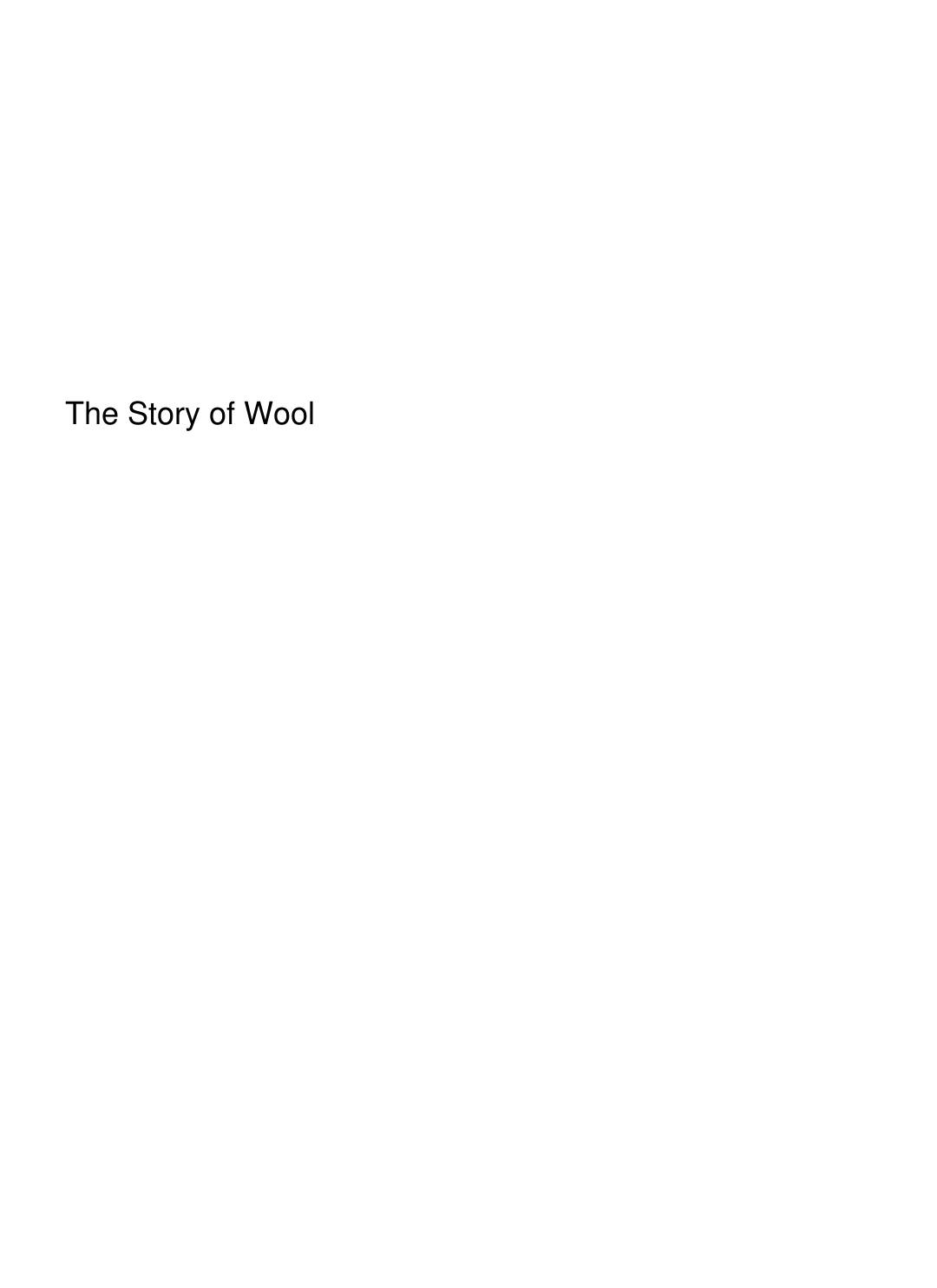 Cover of The Story of Wool