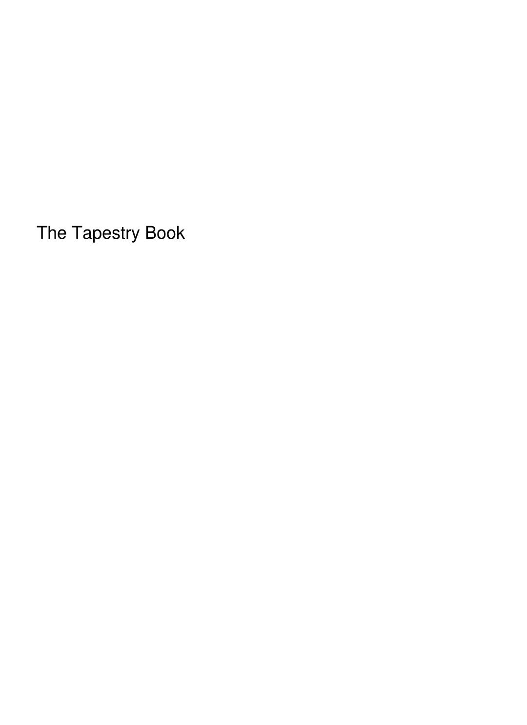 Cover of The Tapestry Book