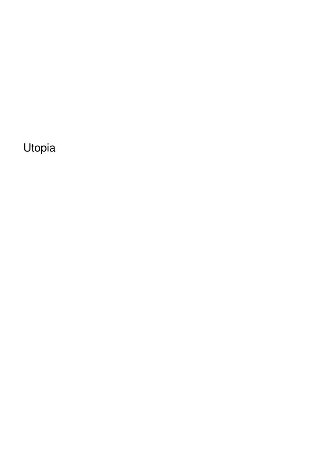 Cover of Utopia